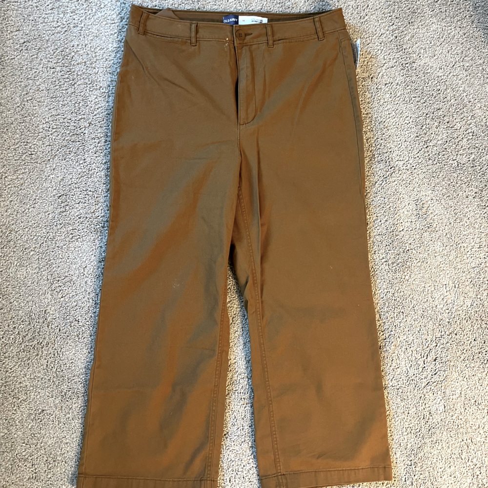 Tan Wide Leg Pants